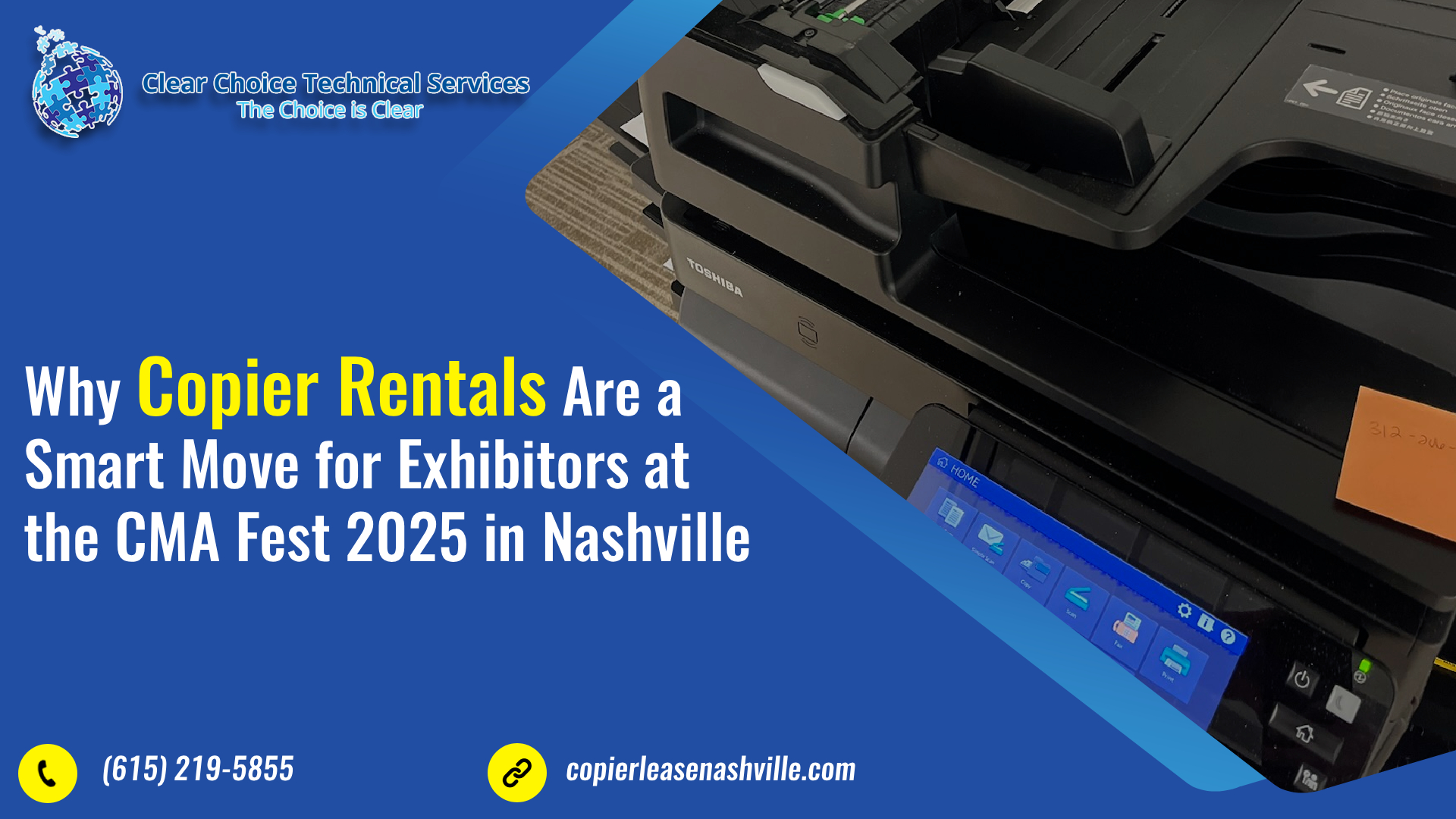 Read more about the article Why Copier Rentals Are a Smart Move for Exhibitors at the CMA Fest 2025 in Nashville