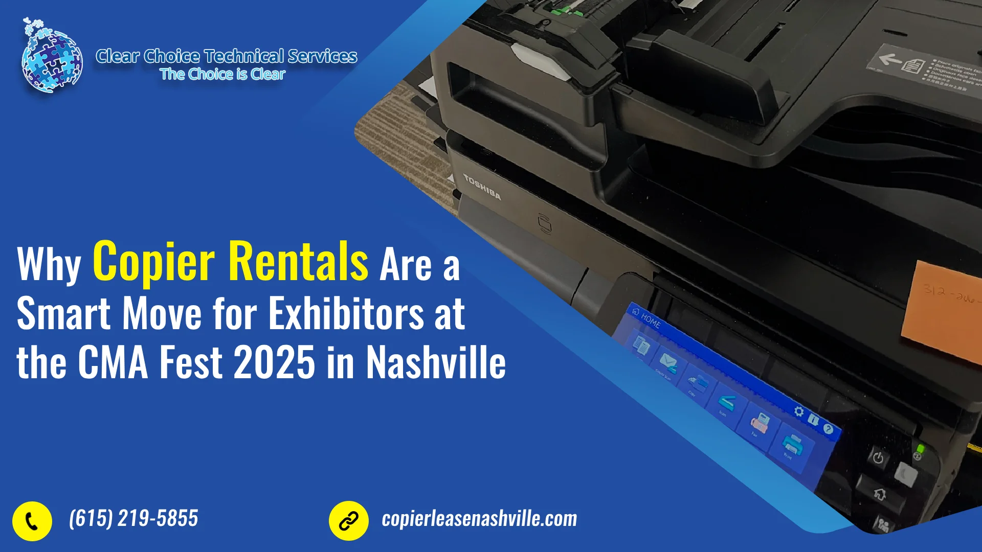 Why Copier Rentals Are a Smart Move for Exhibitors at the CMA Fest 2025 in Nashville
